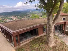 Il nuovo padiglione all’interno del castello. Foto Tibaldi