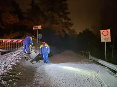 Protezione civile comunale al lavoro a San Dorligo della Valle