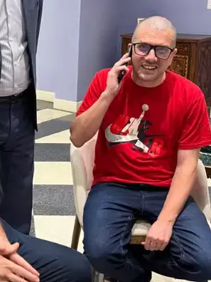 Mario Burlò e Alberto Trentini in Ambasciata a Caracas