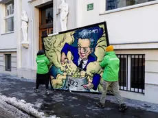 Gli attivisti di Greenpeace protestano contro il governo Golob e Krško