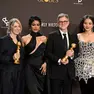 Sara Murphy, Teyana Taylor, Paul Thomas Anderson e Chase Infinity alla premiazione dei Golden Globe
