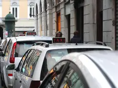 Taxi in una foto di archivio