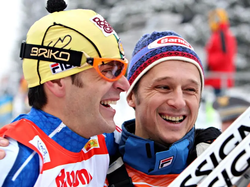 Pietro Piller Cottrer e Silvio Fauner, due dei grandi che non hanno portato la fiamma olimpica