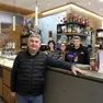 Tedesco nel bar con il suo staff (Lasorte)