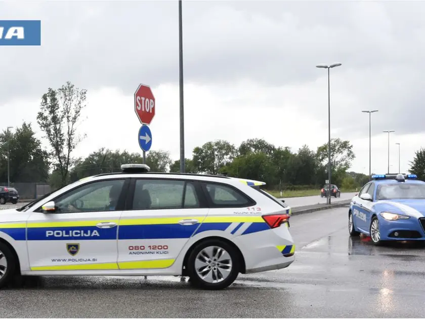 La polizia italiana e slovena