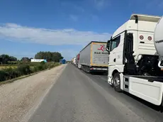 Camujon in coda alla dogana