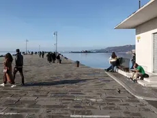 La radice del molo Audace, dove è avvenuta la rapina (Lasorte)