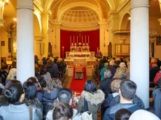 La chiesa parrocchiale di San Nicolò vescovo dove si sono svolti i funerali di Federica Maschietto (Tibaldi)