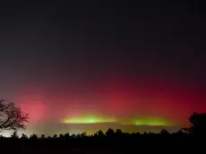 L’aurora polare ripresa sul Carso da Gigliola Antonazzi