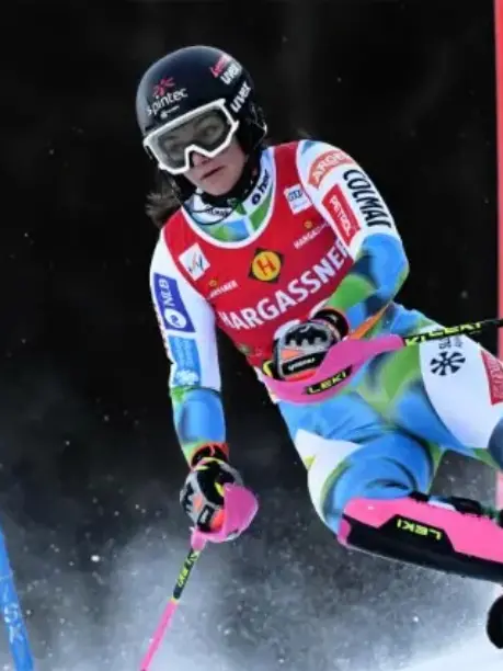 Caterina Sinigoi in azione in CdM a Kranjska Gora