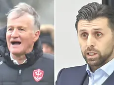 Attilio Tesser e il ds alabardato Michele Franco