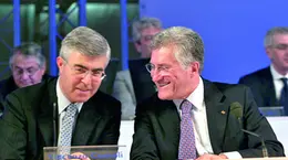 Vincenzo Consoli (a sinistra) e Flavio Trinca, a lungo amministratore delegato e presidente di Veneto Banca