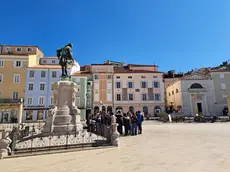 Una veduta della piazza principale di Pirano