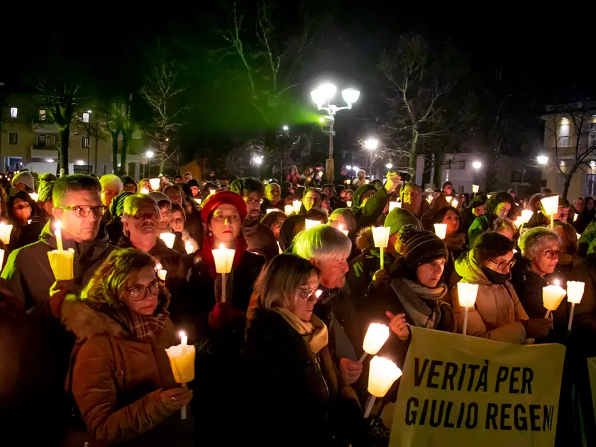 A Fiumicello la fiaccolata per Giulio Regeni (Bonaventura)