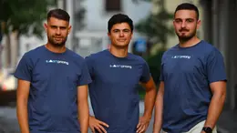 I tre giovani fondatori della startup Smartness