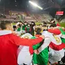 La Triestina festeggia la vittoria al Rocco contro il Lumezzane