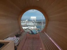 Una sauna installata sulla Star Princess, l’ultimo gioiello uscito dallo stabilimento di Panzano Katia Bonaventura