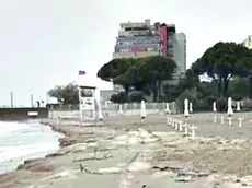 Una mareggiata a Grado