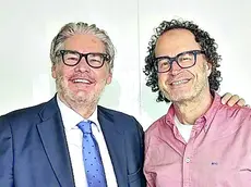 Paolo Del Debbio insieme ad Andro Merkù