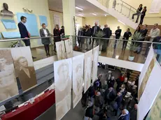 L'inaugurazione, alla piscina Bianchi, della mostra permanente dedicata a Bruno Bianchi. Foto servizio di Andrea Lasorte