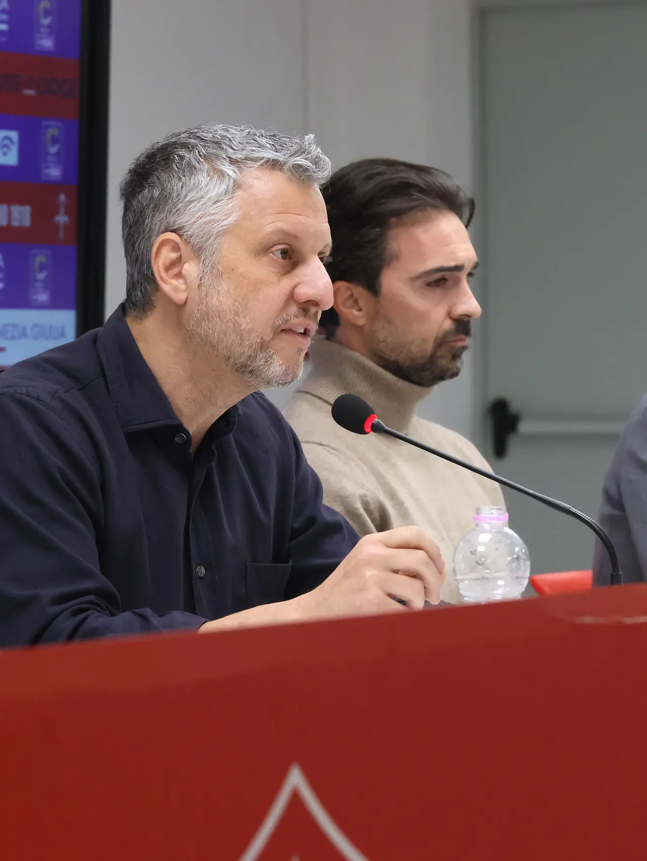 Adam Rothstein, l’ad Piero Zangarini e Marco Margiotta (foto Lasorte)