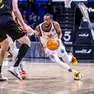 Markel Brown in azione alla Santiago Martin Arena di Tenerife (foto Bcl)
