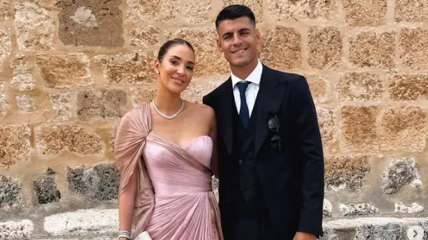 Alice Campello e Alvaro Morata in una foto dell'estate 2025