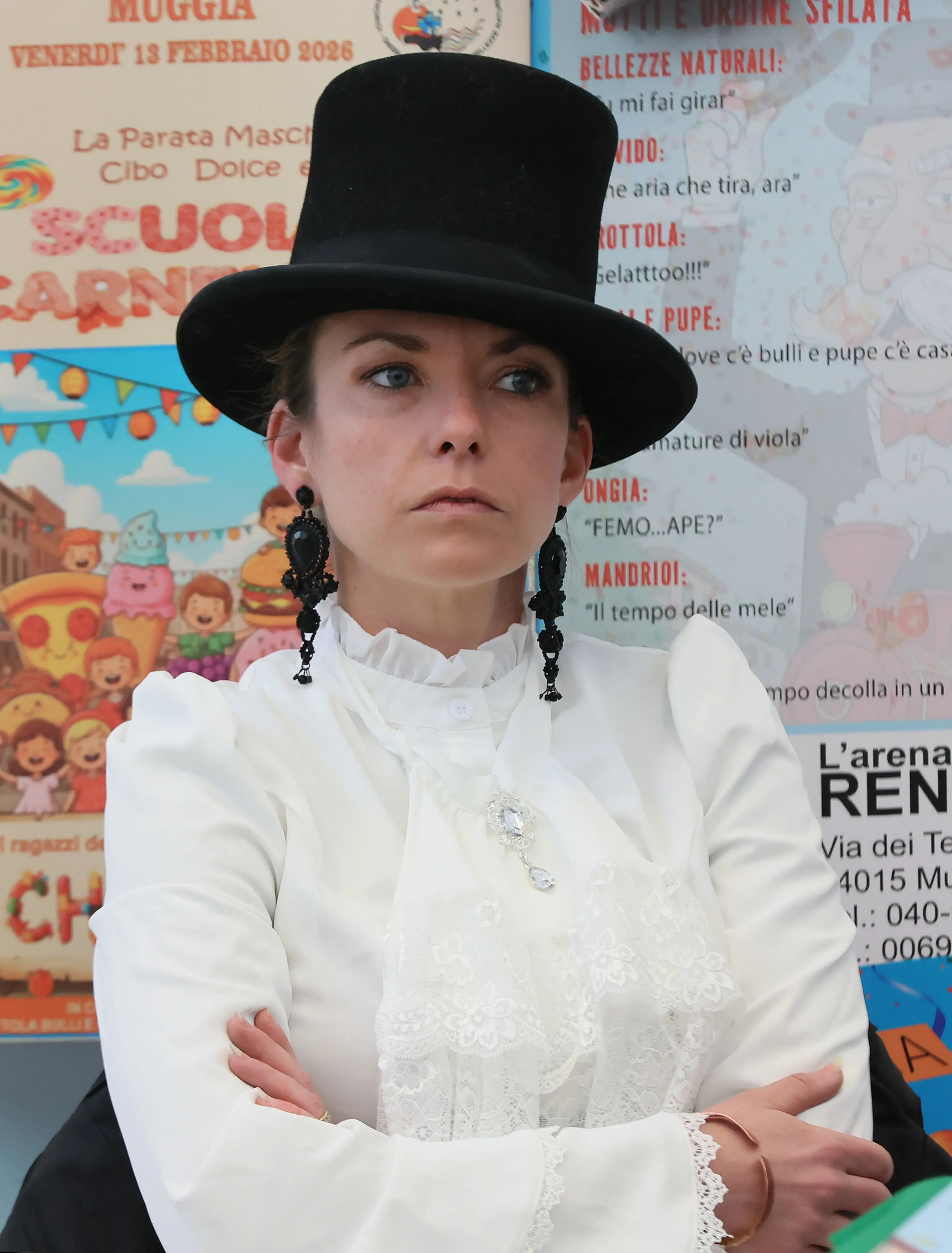 La madrina del 72.mo Carnevale di Muggia, Gilda Macor. Foto Lasorte