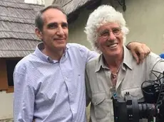 Il regista Sergio Naitza con Ninetto Davoli