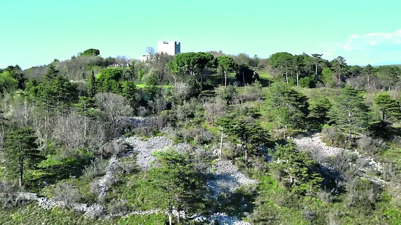 Il versante-simbolo di Monfalcone: il Carso verso la Rocca nella foto di Katia Bonaventura