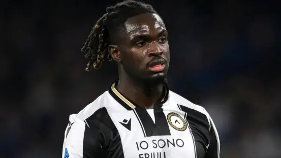 Il francese Oumar Solet, difensore dell'Udinese