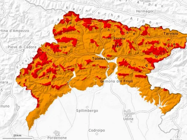 Il bollettino valanghe odierno