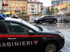I carabinieri in piazza Perugino