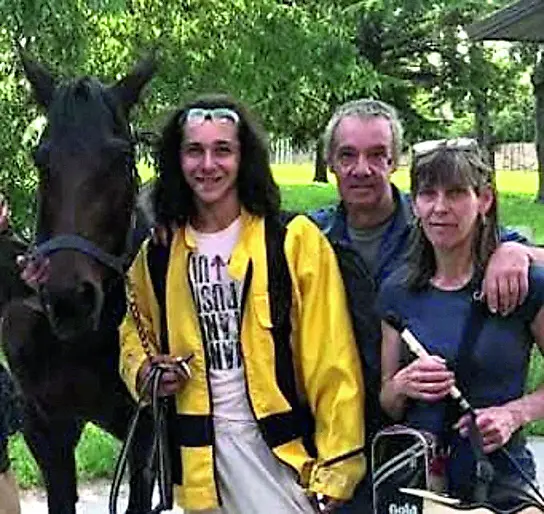 Roberto Pelizzola con moglie e figlio