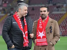 Adam Rothstein e Pietro Zangarini allo stadio Rocco. Foto Lasorte