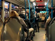 L’interno di un autobus della Trieste Trasporti (foto archivio Silvano)