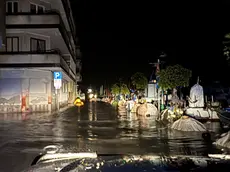 Il porto di Grado allagato