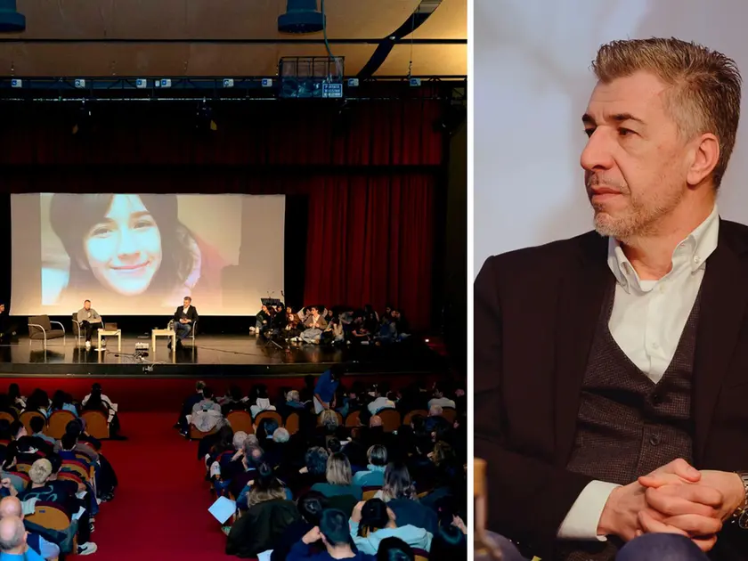 L'Auditorium Concordia di Pordenone gremito per l'incontro con Gino Cecchettin