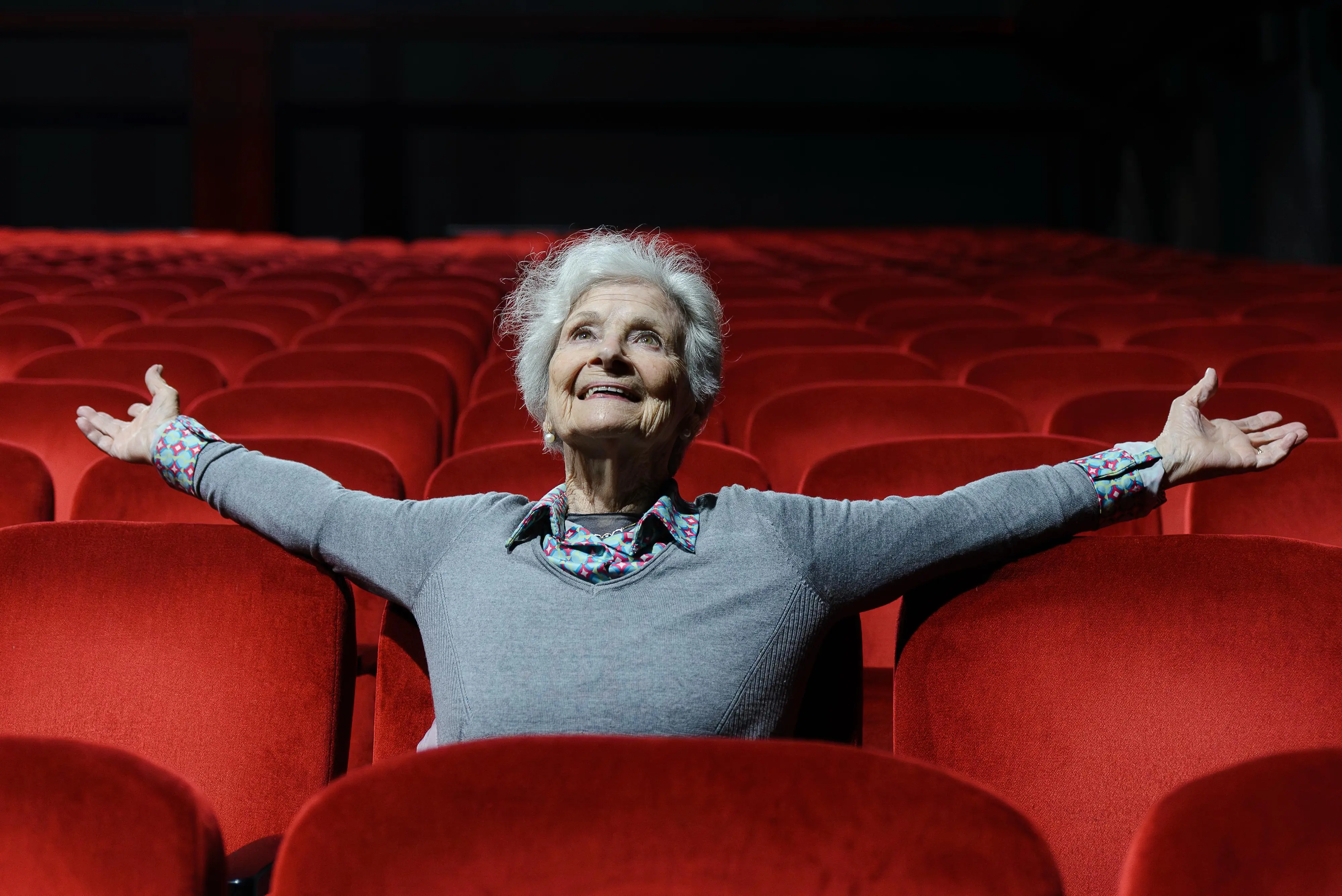 L'attrice Ariella Reggio, che ha interpretato la signora Debegnac, baba per antonomasia, fotografata da Erin McKinney
