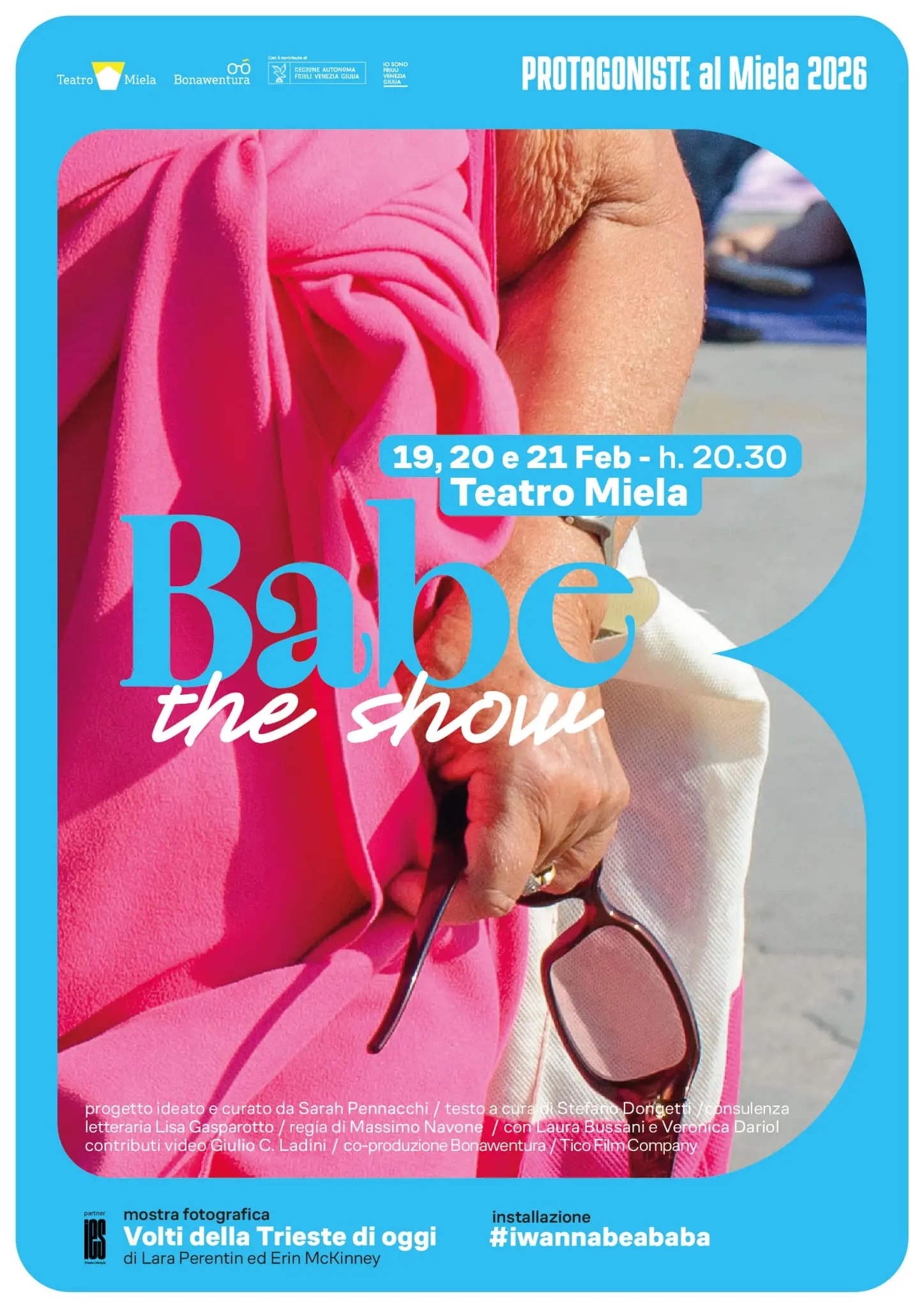 La locandina dello spettacolo in scena al Miela