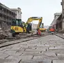 I lavori in corso lungo il viale monumentale (fotoservizio Massimo Silvano)