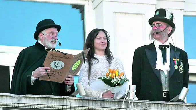 La lettura solenne del Testamento dal pulpito. Fotoservizio di Katia Bonaventura