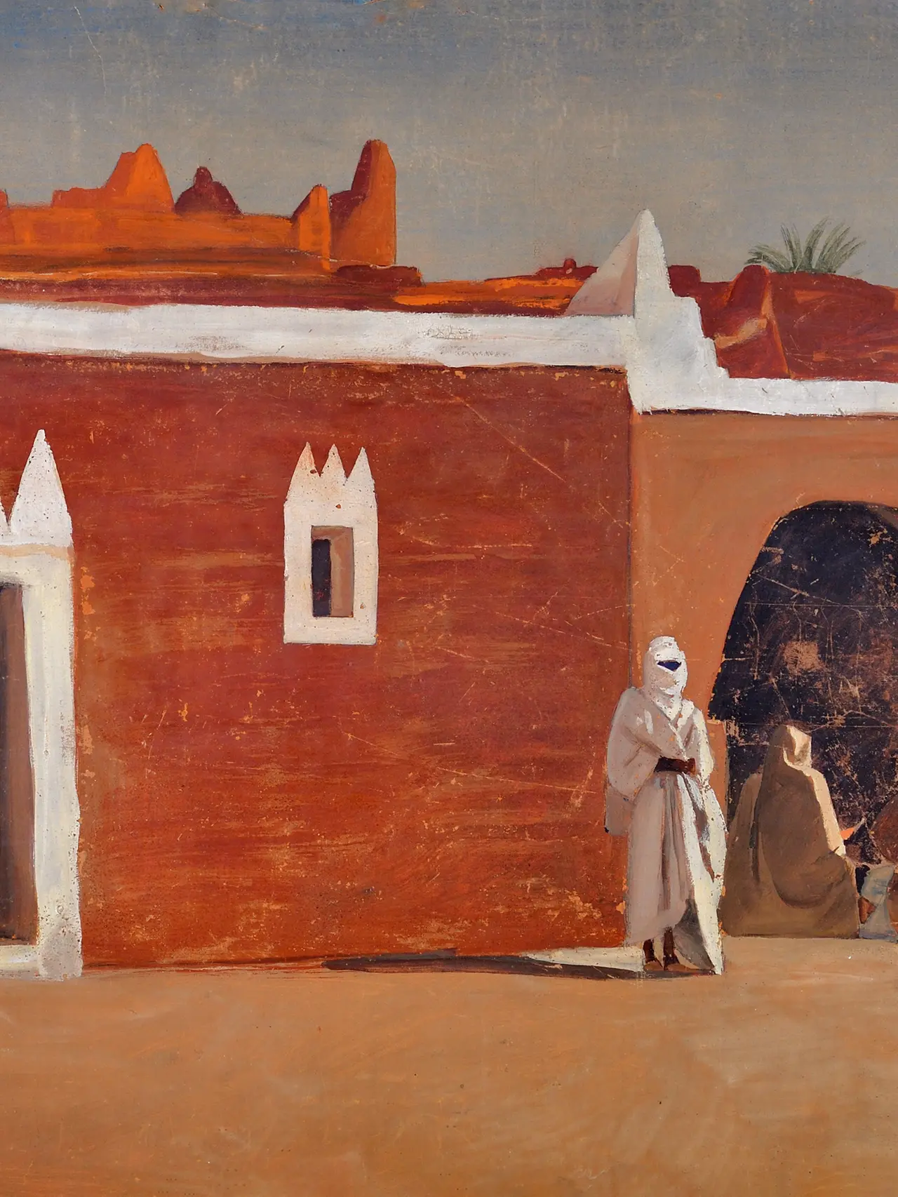 Le mura di Gadames, tempera su cartone, 1936 circa, 45 x 63 cm.