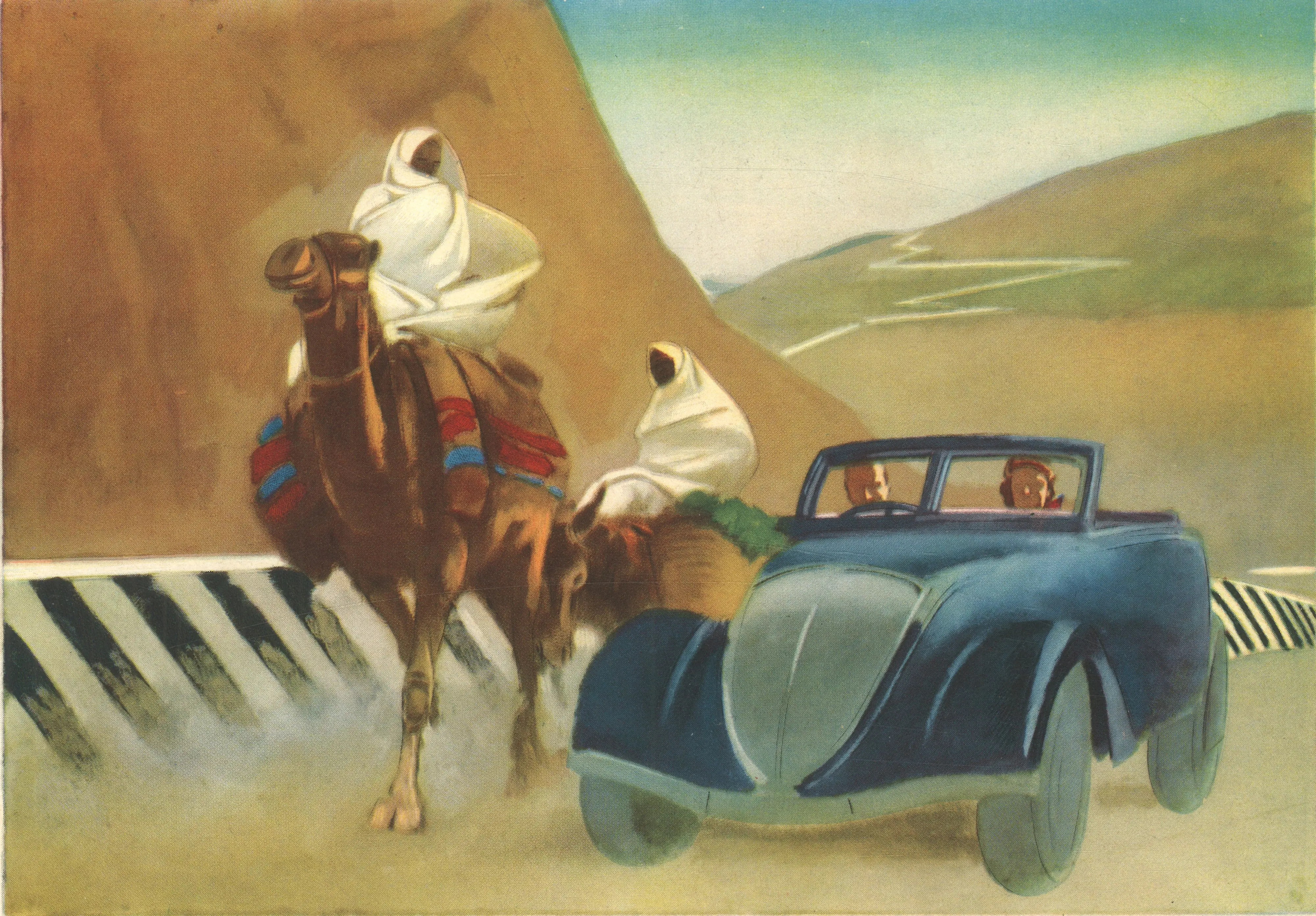 Towards Garian, tavola in From Tripoli to Gadames.