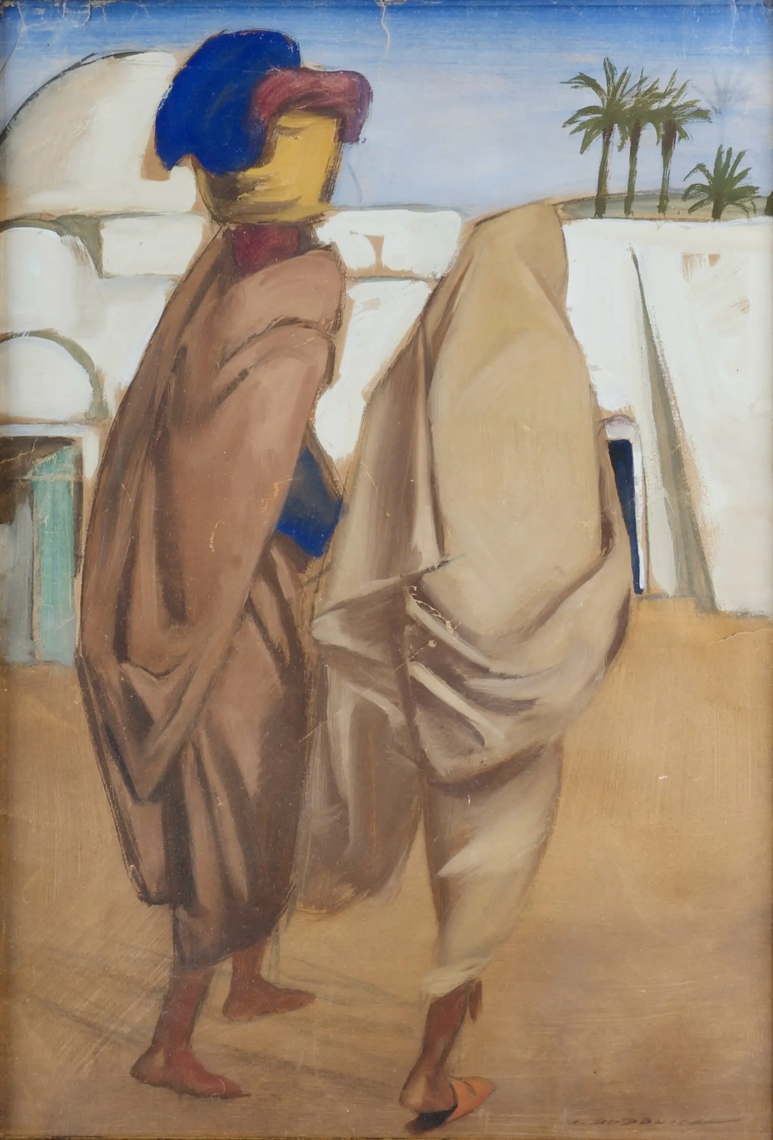 Madre Araba, tempera su carta applicata su tela, ante 1951, 50 x 35 cm.