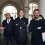 Luca Salvati, Francesco Russo e Giovanni Barbo: Salvati chiede le primarie al Pd e sembra smarcarsi sui nomi dall’intervista a Russo (Foto Lasorte)