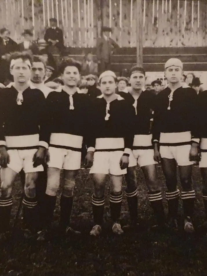 Alcuni giocatori dell’Itala Gradisca nel 1924