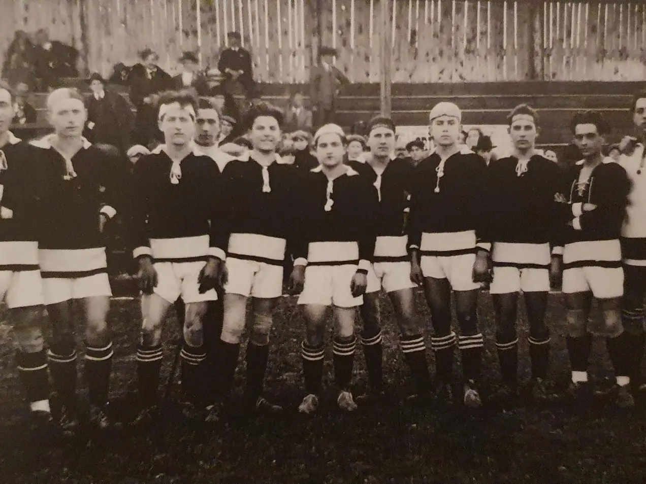 Alcuni giocatori dell’Itala Gradisca nel 1924