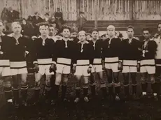 Alcuni giocatori dell’Itala Gradisca nel 1924