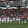La Triestina calcio davanti ai propri tifosi